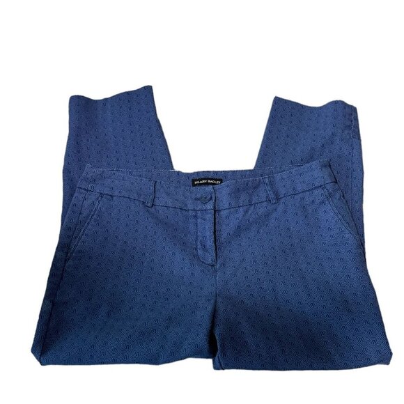Hilary Radley Stretch Slim Leg Crop Pants in Blue Women's Size 8 - Picture 2 of 9